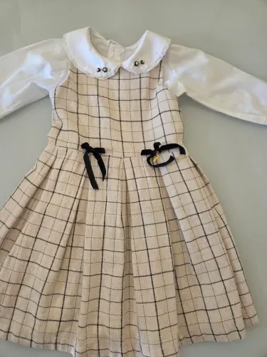 vestido roana xadrez com camisa 3