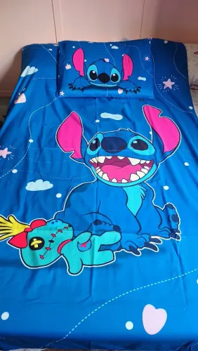 Jogo de Lençol solteiro Stitch
