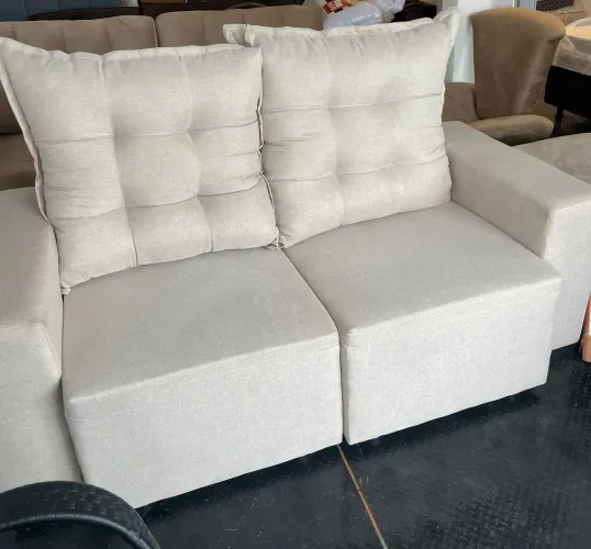 Sofá retrátil reclinável 1.80 metros no tecido linho!