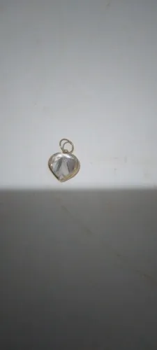Pingente ouro 18k com pedra zircônia