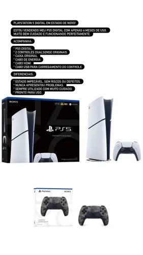 PlayStation 5 Digital em estado de novo!