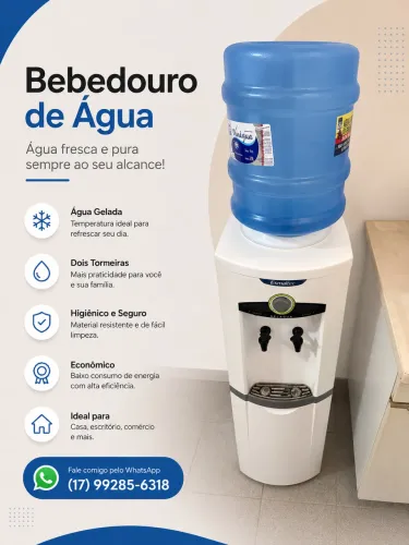 Bebedouro de Água Esmaltec - Praticidade e água gelada sempre à disposição!