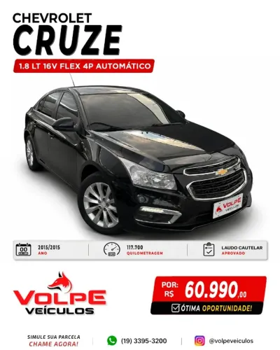 Chevrolet Cruze LT 1.8 16V Flexpower 4P Aut. 2015