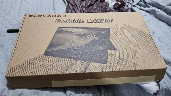 PERLADAR Monitor LCD portátil de 15,6 full HD IPS original com nota fiscal