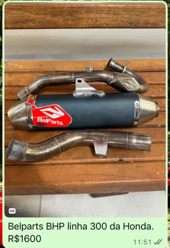 Escapamento Belparts BHP Tornado / Sahara / CRF 300