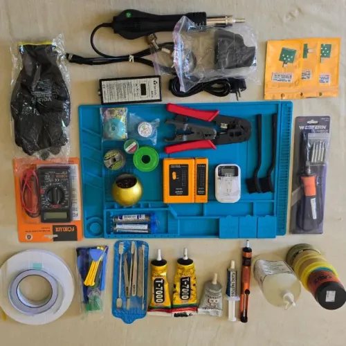 Kit Completo para Assistência Técnica de Celulares | Bancada Para iniciantes em manutenção