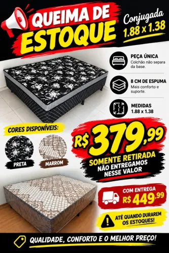 Cama casal conjugada com PREÇO DE RETIRADA!