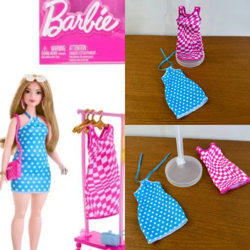 Vestidos Barbie Curvy Barbie Acessório Original Mattel