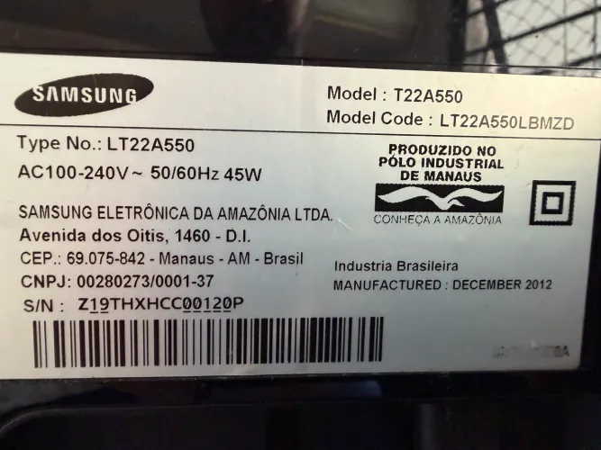 TV/Monitor Samsung LT22A550 - 22? Full HD