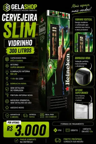 Cervejeira - slim - vidrinho - garantia