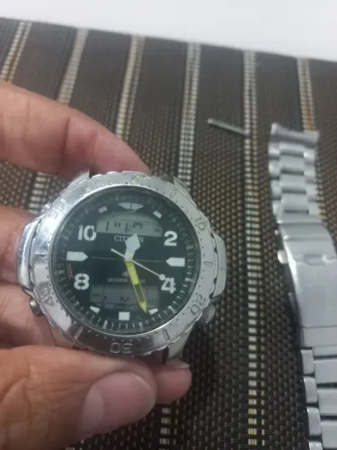 Citizen aquamount de aço parado
