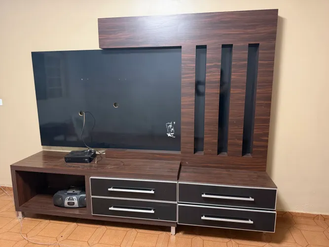 Painel de tv e rack MDF