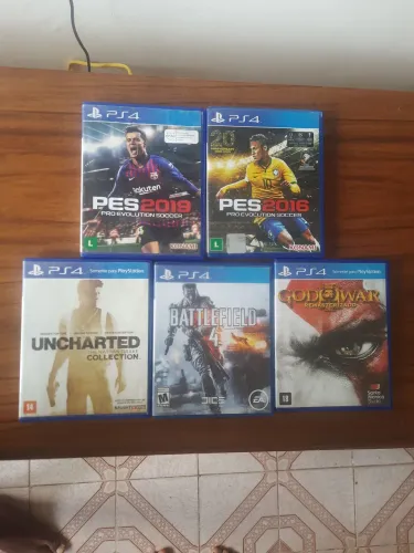 (Preço de cada um Jogo) ps4 Pes, uncharted,God of war, Pes,Battlefield 4