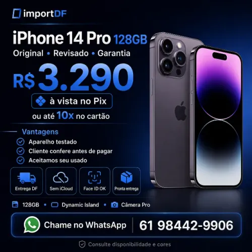 iPhone 14 Pro 128GB Original Revisado Garantia DF