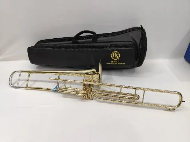 Trombone Longo HS Musical S760 Sib Laqueado - Novo R$7.200