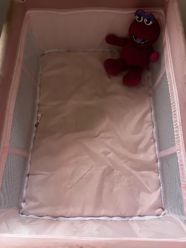 Berço desmontável burigoto rosa