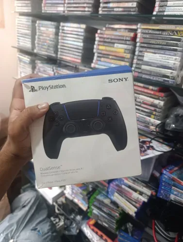 Controle Original Sony Black PS5 com caixa - Ac cartão