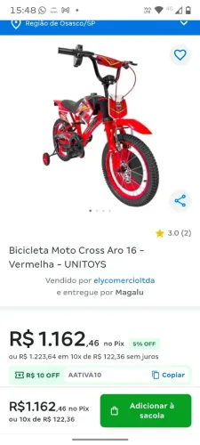 Bicicleta unitoys