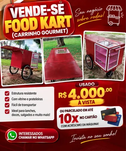 Food Kart Carrinho Gourmert