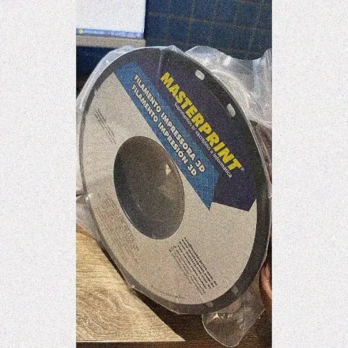 Filamento PETG preto de 1kg da Masterprint para impressoras 3D Pronta entrega