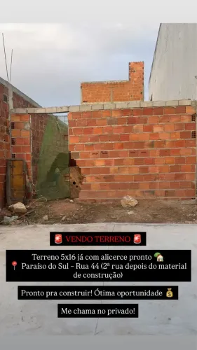 Vendo terreno no Paraíso do sul(Rua 44.5)