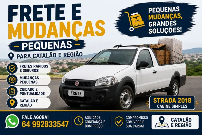 Pequenos fretes para Catalão e Região