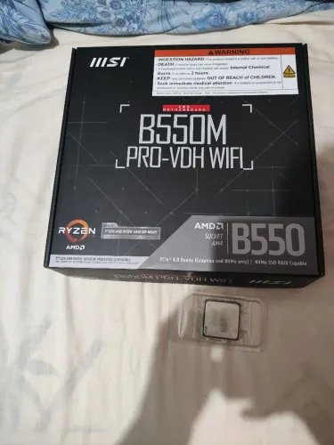 Kit Ryzen 7 upgrade (placa mãe MSI B550M Pro-VDH WI-FI + Ryzen 7 5700X)
