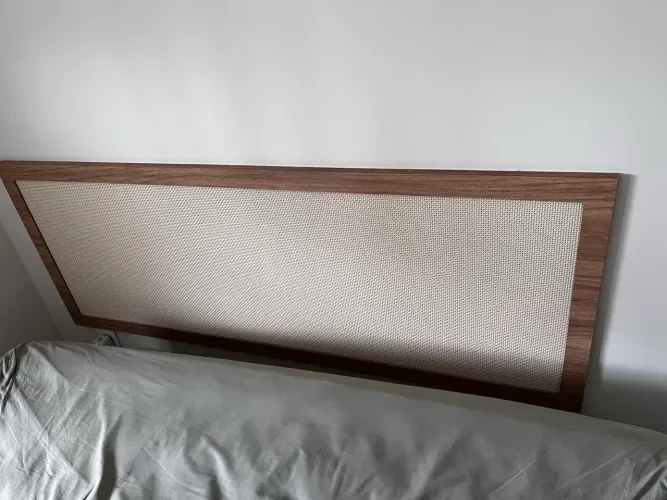Cabeceira Kaya Cama Queen 60 cm x 160 cm Tauari - Telinha Rattan