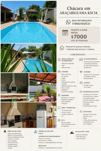 SITIO ARAÇARIGUAMA /LAZER COMPLETO