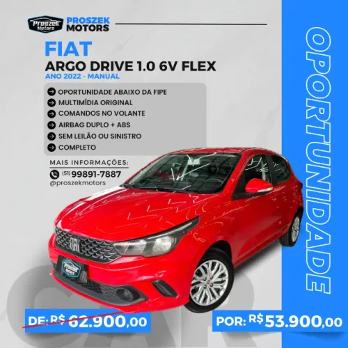 Fiat Argo Drive 1.0 6V Flex 2022