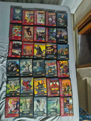 Lote cartuchos originais mega drive
