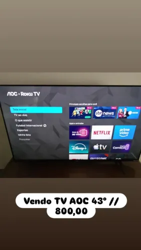Tv 43° polegadas AOC