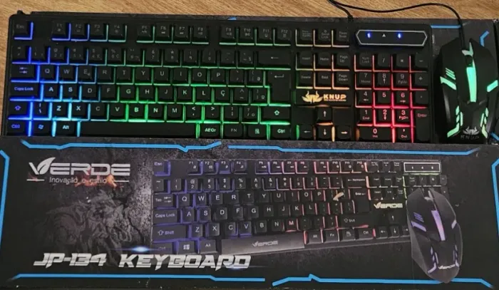 Kit Teclado Semi Mecânico + Mouse Gamer 3200dpi Rgb Led M300 - Entrega grátis JP