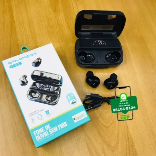 Fone Bluetooth Sem Fio Com Visor  - ST-160C