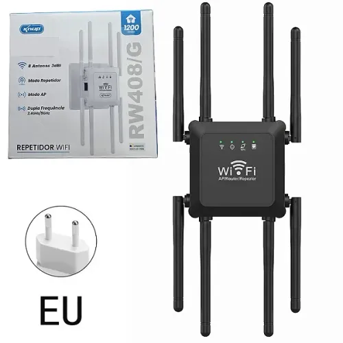 Repetidor Wi-Fi Dual Band 1200Mbps com 8 Antenas Gigabit - Knup em São Luís ma