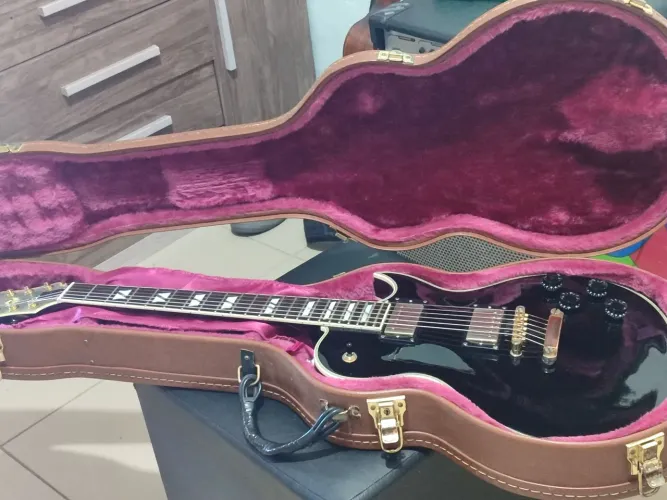 Guitarra lespol sx, gg1custon Black ,
