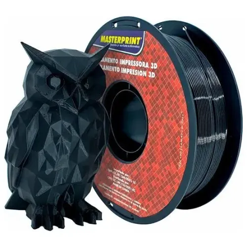 Filamento Petg preto para impressora 3D