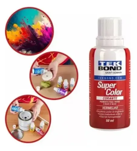 Corante Super Color Tek Bond Azul Caixa 12 unidades