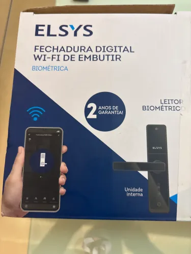 Oportunidade: Fechadura Digital Elsys Wi-Fi Biométrica Funcionando
