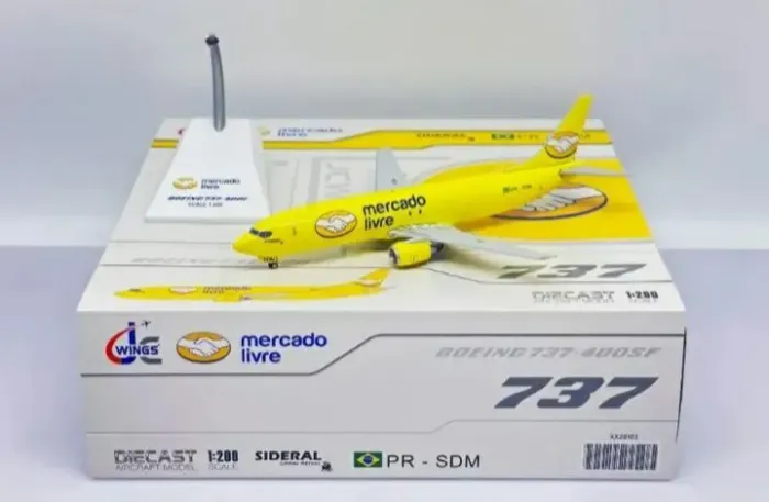 Miniatura Boieng 737- 400 - Mercado Livre - Sideral - 1/200 - Jcwings