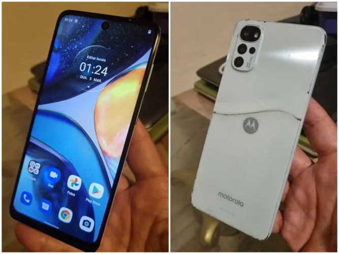 Motorola 128gb Aceito cartões
