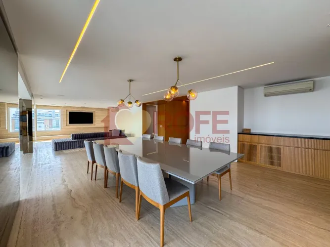 Sophistic Mobiliado | 370 m² | 4 Suítes | 5 Vagas | Andar Alto | Varanda Gourmet com Churr