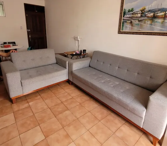Conjunto de sofá 2 e 3 lugares