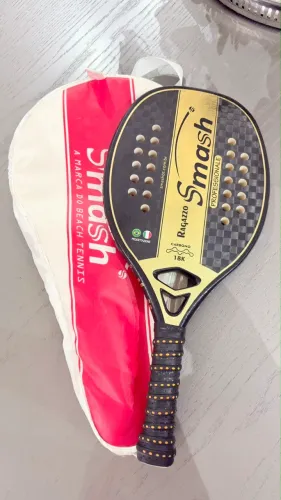 Raquete de beach tênis Smash Ragazzo Professionale 2025, Carbono 18K, EVA Soft Pro