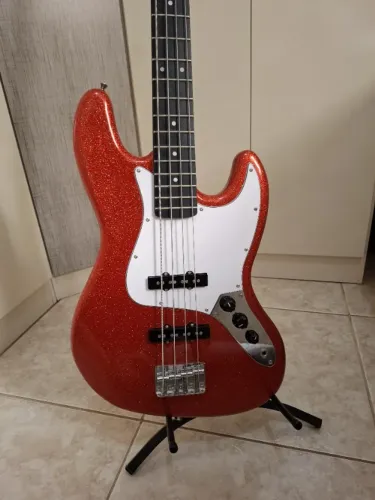 Contrabaixo Seizi Jazu Fun Jb4 Red Sparkle Vermelho