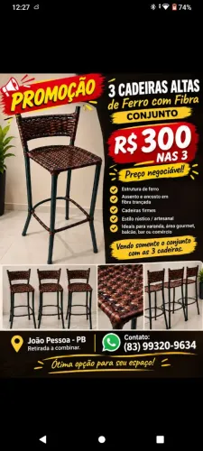 3 banquetas
