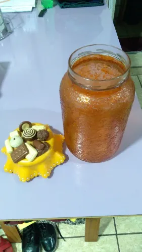 Pote de doces de vidro