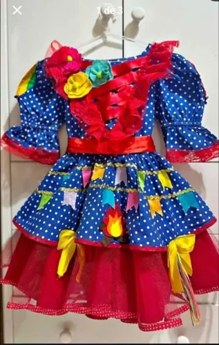 Vestido junino infantil