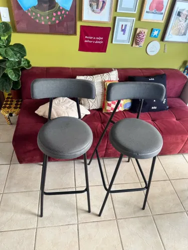 Kit 2 banquetas altas