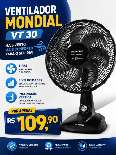 Ventilador mondial VT 30